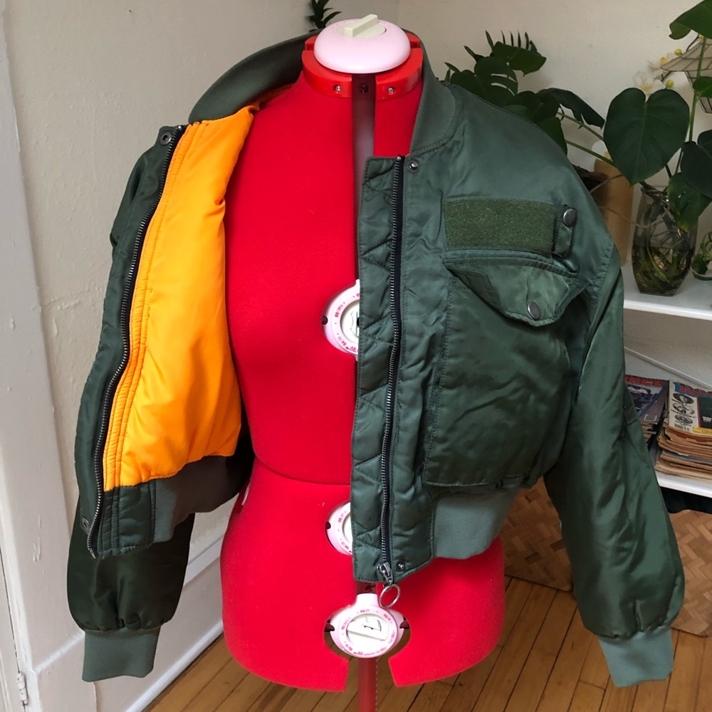 Zara cropped bomber jacket